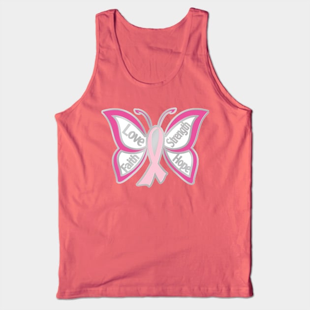 Breast Cancer Awareness Ribbon T-shirt and things Tank Top by NiquesPlace